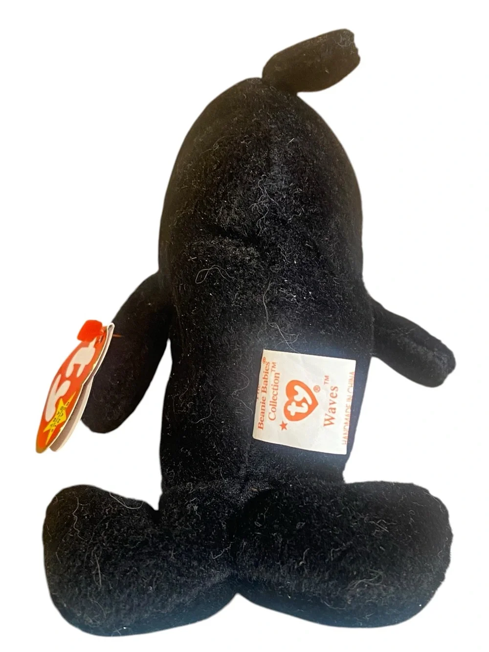 TY Beanie Baby Waves the Orca 1996 Vintage Collectible Original Retired Plush
